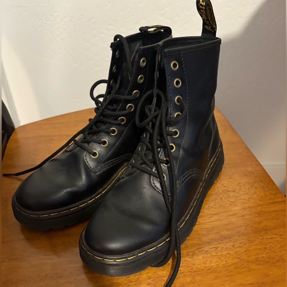 Dr. Martens Black Leather Boots